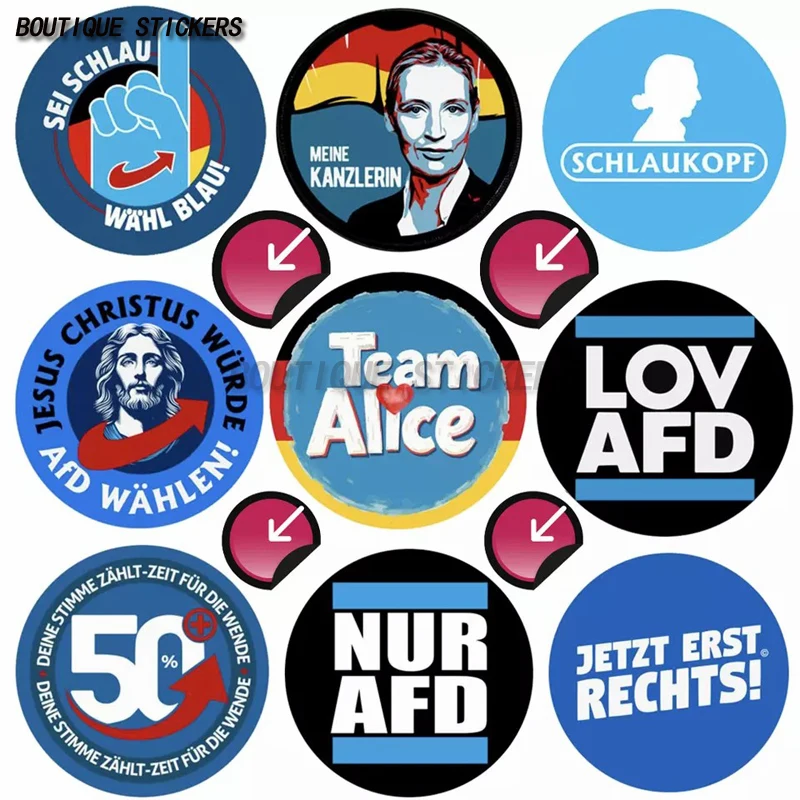 AfD Alternative für Deutschland div. Auto Car-Sticker wetterfest T-ShirtAfD-Logo im hellblauen Kre Auto Car-Sticker Vinyl
AfD Alternative für Deutschland div. Auto Car-Sticker wetterfest T-ShirtAfD-Logo im hellblauen Kre Auto Car-Sticker Vinyl