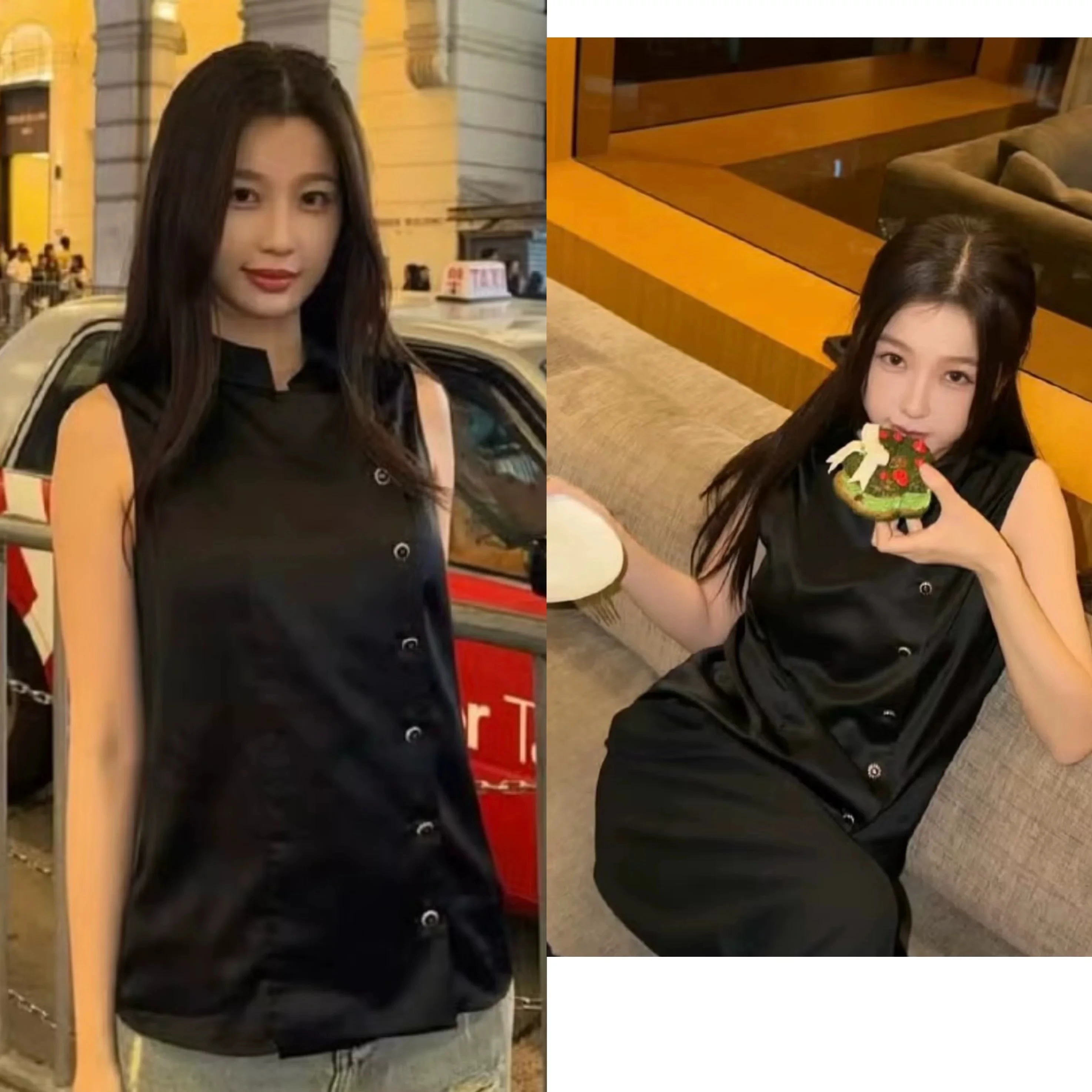 Bla Satin Stand Collar Side Button Vest Women's Svel Top Trendy Spring Summer Faion Neutral Sle Skin-friendly Bre...
Bla Satin Stand Collar Side Button Vest Women's Svel Top Trendy Spring Summer Faion Neutral Sle Skin-friendly Bre...