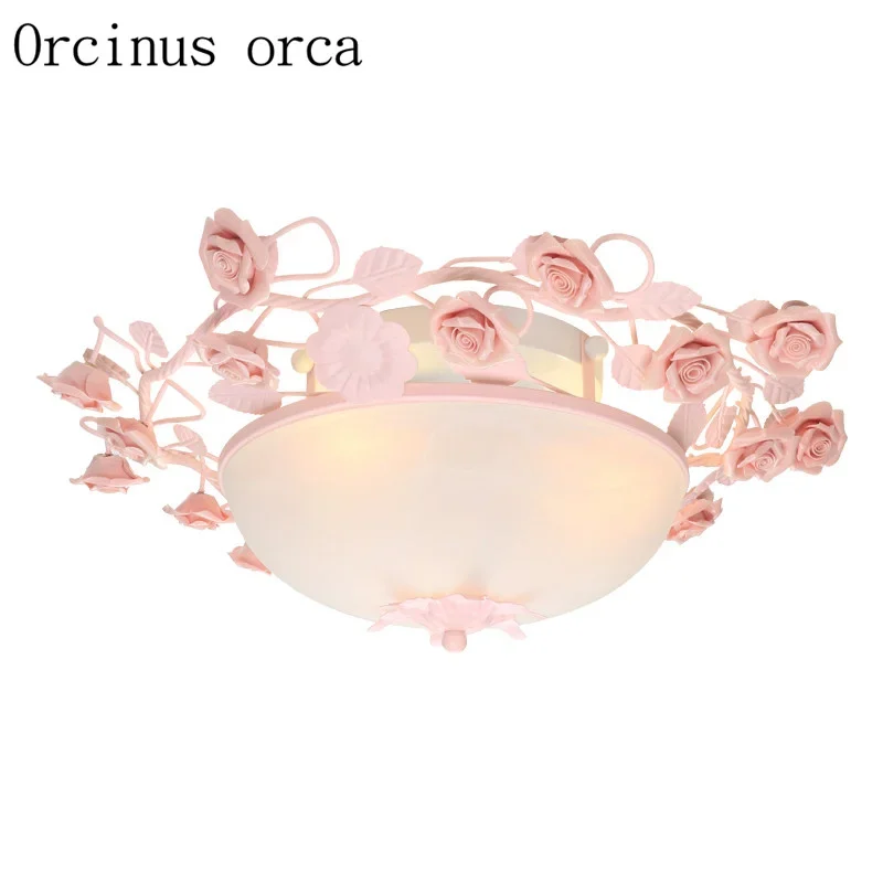 Korean style flowers ceiling lamp living room bedroom Princess Room modern European simple romantic LED ceiling lamp
Korean style flowers ceiling lamp living room bedroom Princess Room modern European simple romantic LED ceiling lamp