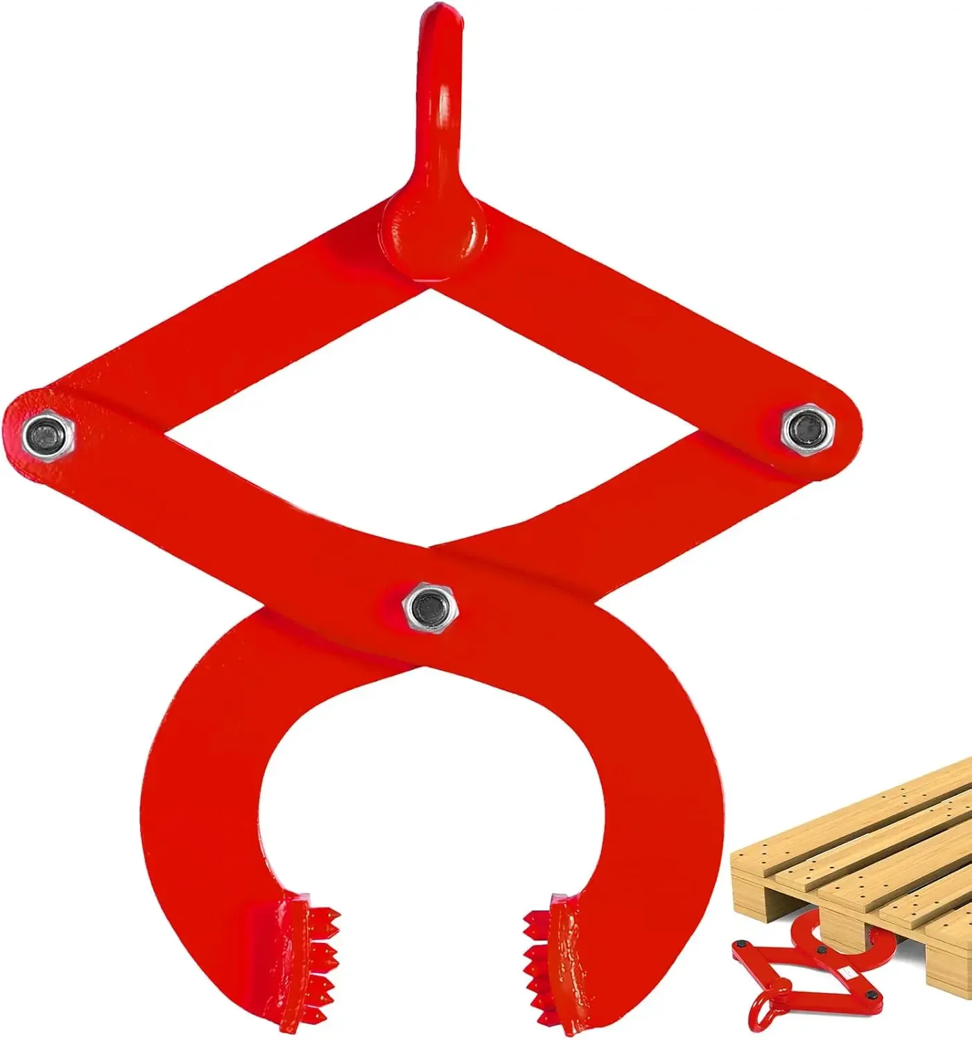 2T Pallet Puller Steel Single Scissor Red Pallet Puller Clamp 4409 LBS Capacity Pallet Grabber 6.3 Inch Jaw Opening x 0.5 Inch
2T Pallet Puller Steel Single Scissor Red Pallet Puller Clamp 4409 LBS Capacity Pallet Grabber 6.3 Inch Jaw Opening x 0.5 Inch