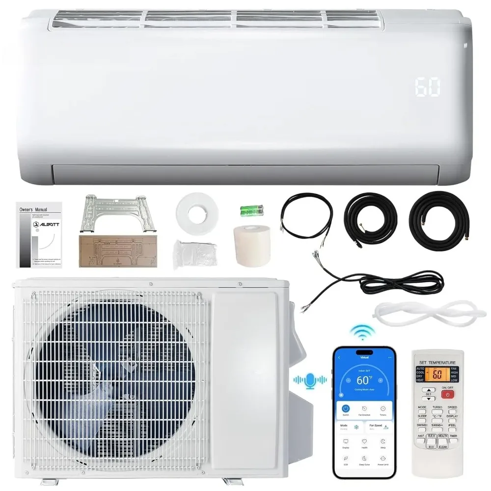 24000 BTU Mini Split Air Conditioner Heat Pump, SEER2 21, 208-230V, Inverter AC with Wi-Fi Smart Control, Voice, Customized
24000 BTU Mini Split Air Conditioner Heat Pump, SEER2 21, 208-230V, Inverter AC with Wi-Fi Smart Control, Voice, Customized
