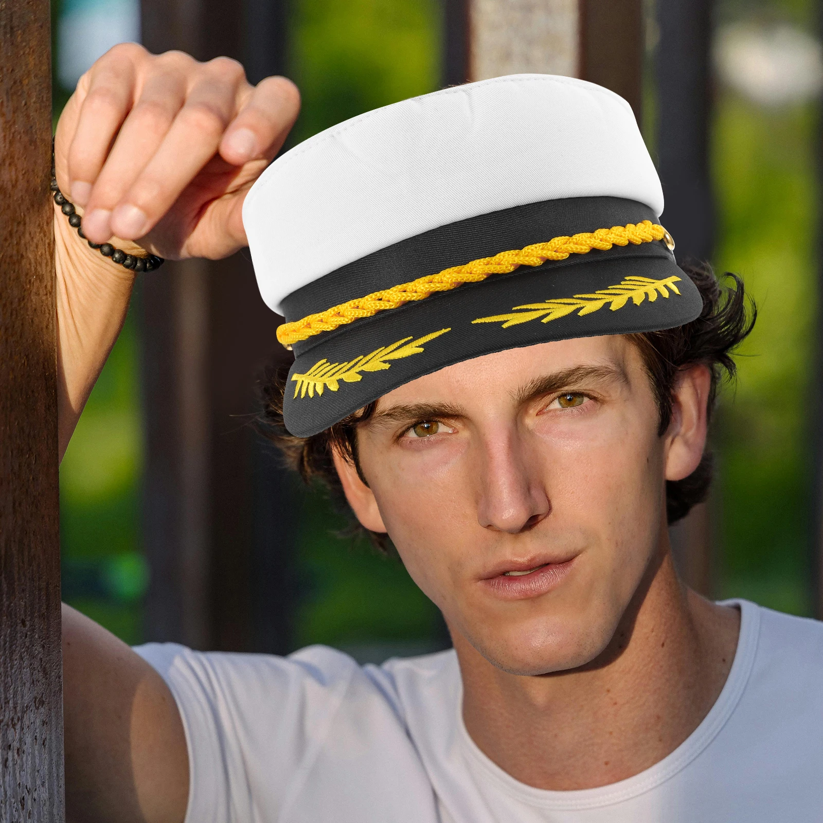 Sailor Hat Brimless Caps for Men Clothing Captain Captain's Halloween Costume Accessory
Sailor Hat Brimless Caps for Men Clothing Captain Captain's Halloween Costume Accessory
