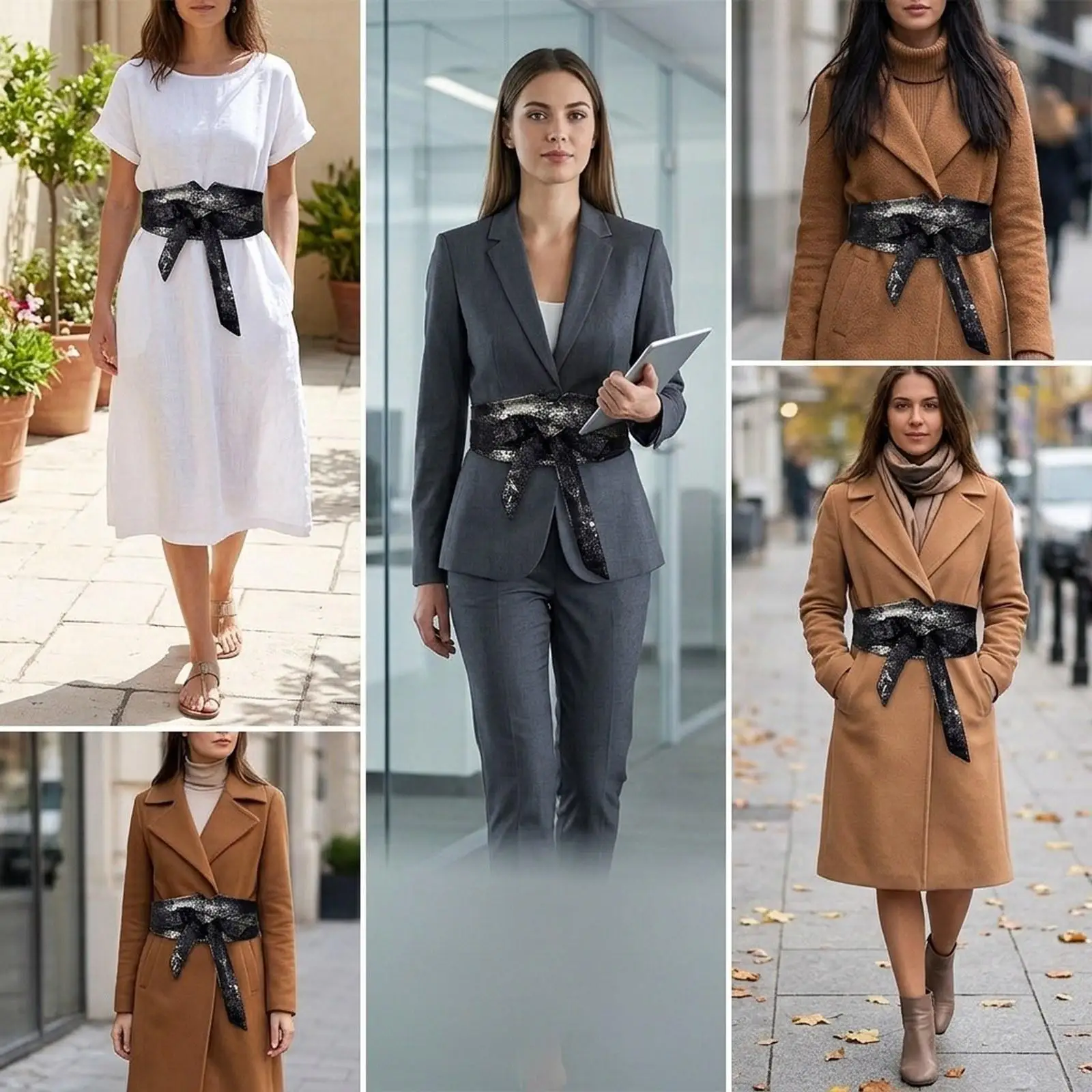 Sophisticated Women Fabric Obi Belt Long Sash Decorative Wrap Waist Accessory for Luxury Brand Dresses
Sophisticated Women Fabric Obi Belt Long Sash Decorative Wrap Waist Accessory for Luxury Brand Dresses