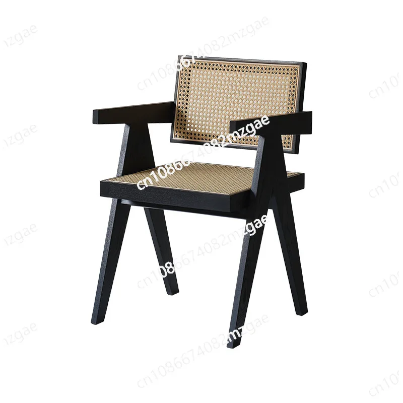 Ваби-Саби, черный домашний винтажный дизайнерский стул для отдыха, стул Chandigarh, твердая древесина, спинка из ротанга, подлокотник, обеденный стул
Ваби-Саби, черный домашний винтажный дизайнерский стул для отдыха, стул Chandigarh, твердая древесина, спинка из ротанга, подлокотник, обеденный стул