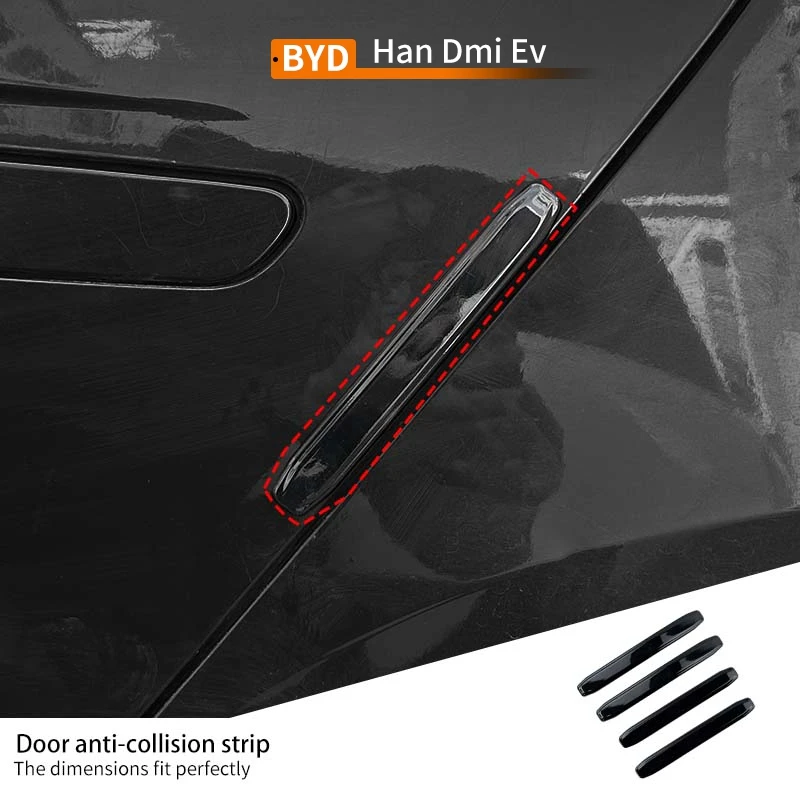 4Pcs Car Door Anti-collision Strip Exterior Protective Sticker Scratch Wear resistant Accessories For Byd Han Dmi Ev 2020-2025
4Pcs Car Door Anti-collision Strip Exterior Protective Sticker Scratch Wear resistant Accessories For Byd Han Dmi Ev 2020-2025