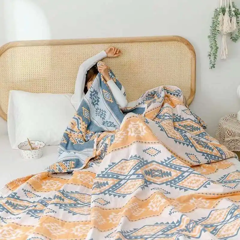 Pure Cotton Thin Blanket Four-Layer Gauze Towel Blanket Sofa Air Conditioner Blanket Summer Office Nap Cover Blanket
Pure Cotton Thin Blanket Four-Layer Gauze Towel Blanket Sofa Air Conditioner Blanket Summer Office Nap Cover Blanket