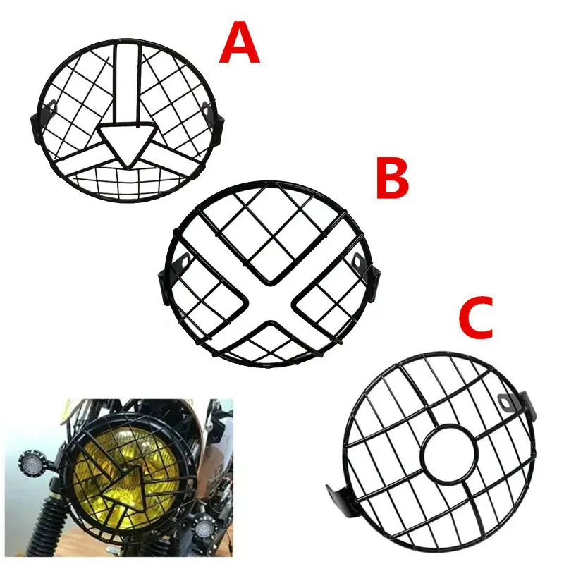 Универсальная винтажная защита для фар мотоцикла, ретро гриль, крышка лампы для Honda Suzuki Chopper Yamaha Cafe Racer
Универсальная винтажная защита для фар мотоцикла, ретро гриль, крышка лампы для Honda Suzuki Chopper Yamaha Cafe Racer