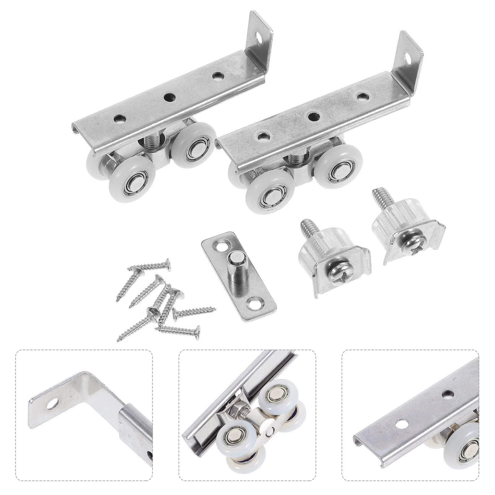 2Sets Noise Reduction Sliding Door Pulley Stainless Steel Smooth Running Roller for Bathroom Glass Wardrobe Closet Cabinet Door
2Sets Noise Reduction Sliding Door Pulley Stainless Steel Smooth Running Roller for Bathroom Glass Wardrobe Closet Cabinet Door