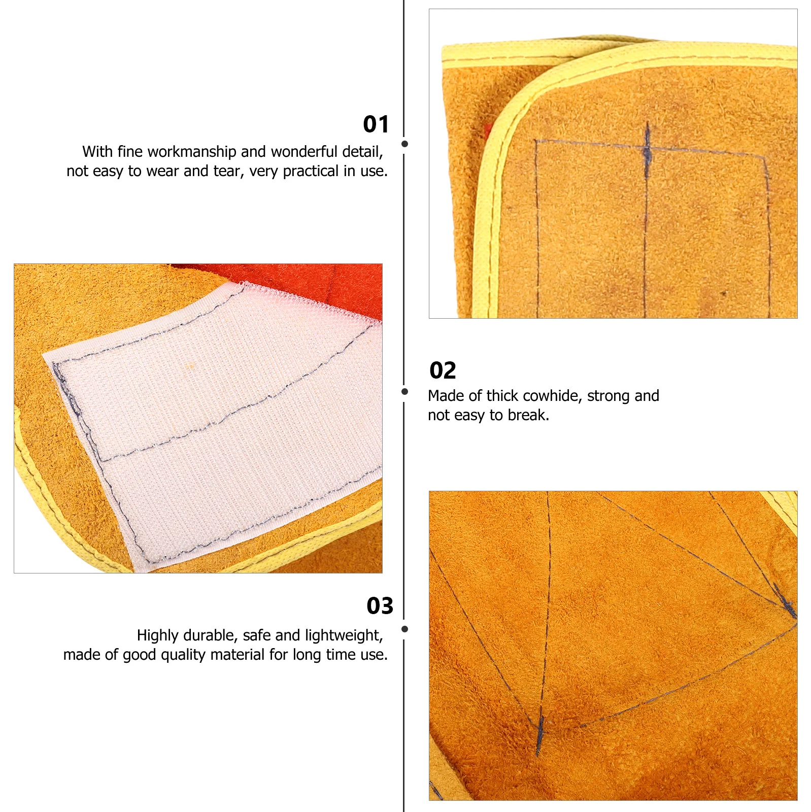 1Pair Welding Shoe Cover Premium Cowhide Foot Protection for Sparks Flames and Scratches Easy on Off Workwear Accessory
1Pair Welding Shoe Cover Premium Cowhide Foot Protection for Sparks Flames and Scratches Easy on Off Workwear Accessory