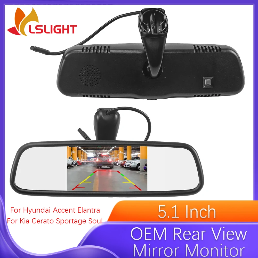 5.1Inch Rear View Mirror Monitor For Kia Cerato Sportage Soul Hyundai Accent Elantra AHD Reversing Camera Car Accessories
5.1Inch Rear View Mirror Monitor For Kia Cerato Sportage Soul Hyundai Accent Elantra AHD Reversing Camera Car Accessories