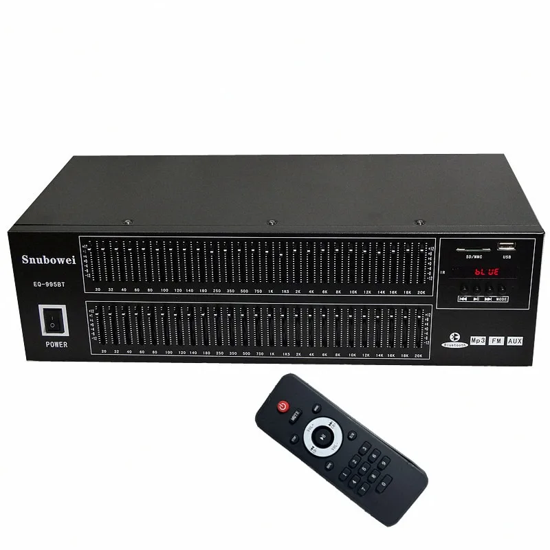 EQ-995BT Hifi Home KTV 50 BAND Graphic Stereo EQ Equalizer With Bluetooth USB AUX FM Radio Remote Control
EQ-995BT Hifi Home KTV 50 BAND Graphic Stereo EQ Equalizer With Bluetooth USB AUX FM Radio Remote Control