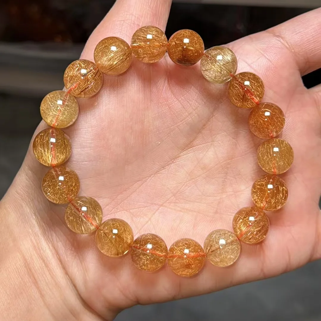 Natural Copper Rutilated Quartz Beads Bracelet Cat Eye 11mm Rutilated Clear Round Beads Men Cat Eye Wealthy AAAAAAA
Natural Copper Rutilated Quartz Beads Bracelet Cat Eye 11mm Rutilated Clear Round Beads Men Cat Eye Wealthy AAAAAAA