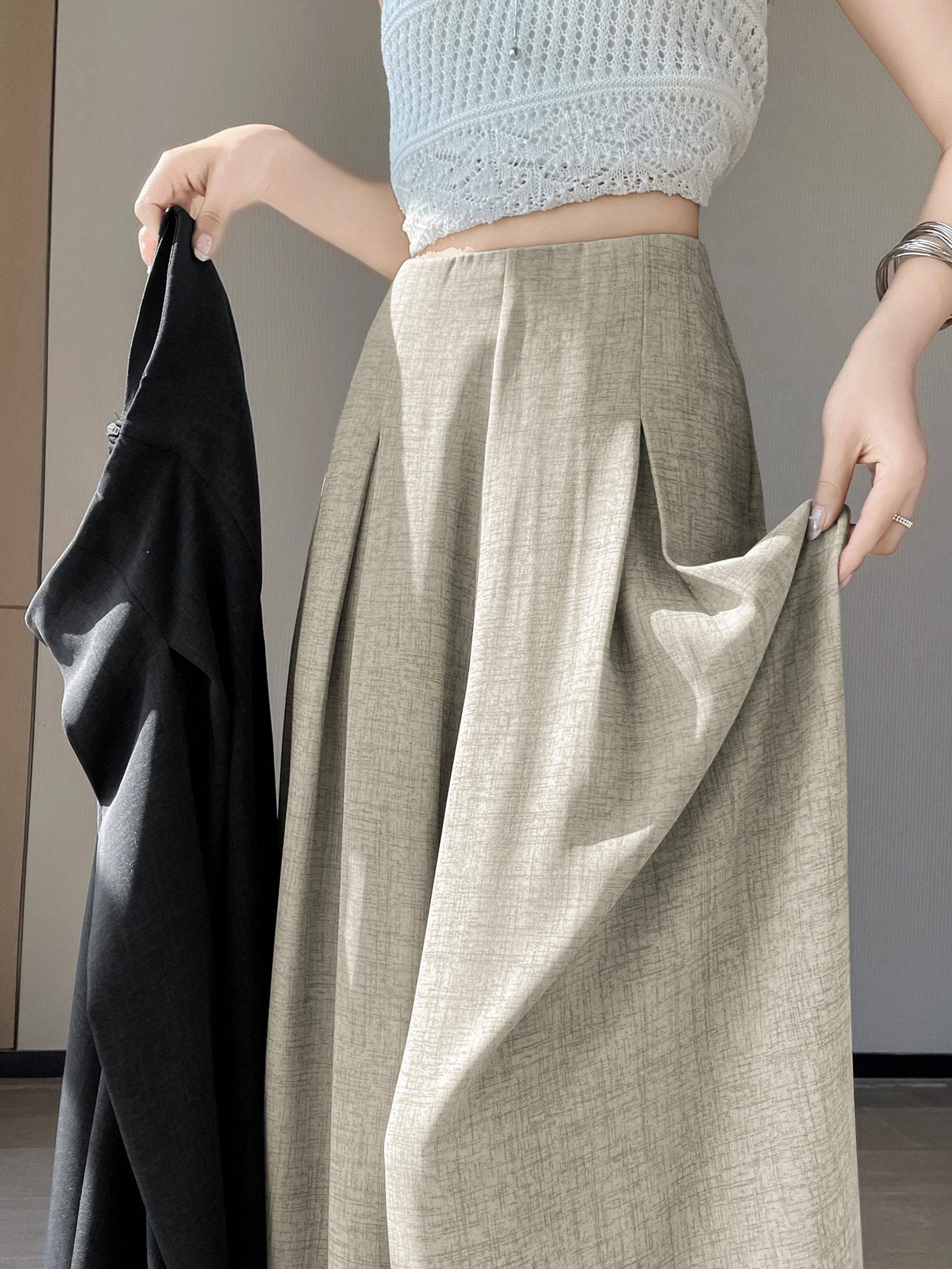 Ice Silk Wide Leg Pants Women's Summer New Small Size Loose Slimming Drape Casual Pants Skirt Floor-Length Pants
Ice Silk Wide Leg Pants Women's Summer New Small Size Loose Slimming Drape Casual Pants Skirt Floor-Length Pants