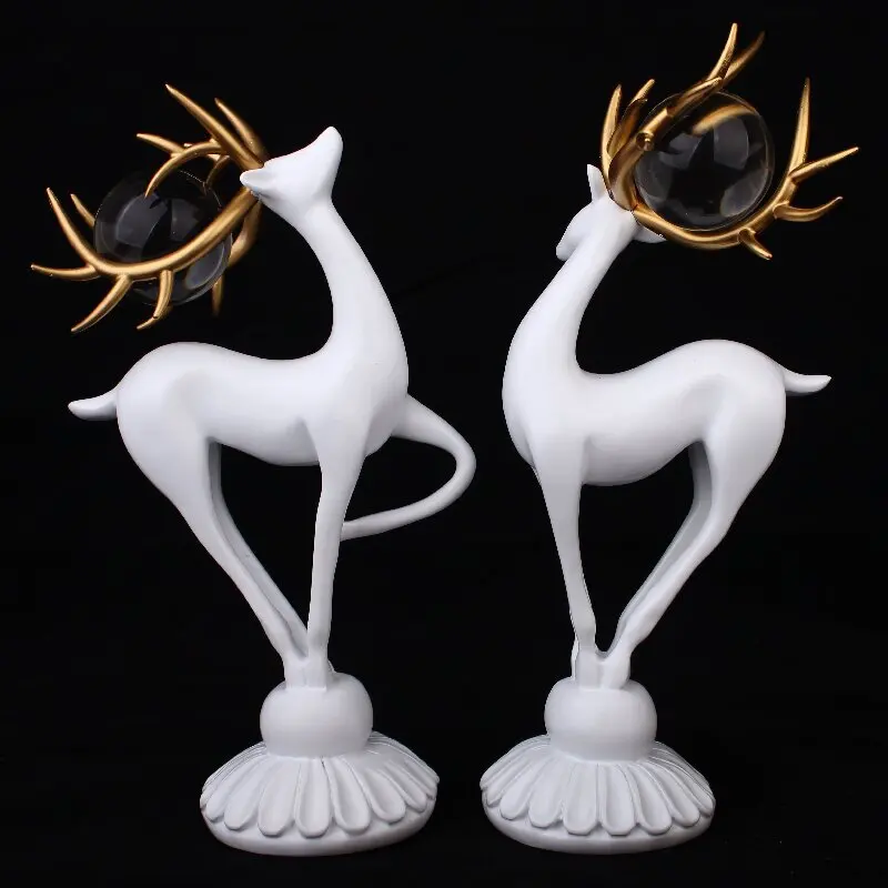 Northern Europe Crystal Ball Deer Statue Home Living Room Decoration Accessories Crafts Sculpture Modern Desktop Sourcing
Northern Europe Crystal Ball Deer Statue Home Living Room Decoration Accessories Crafts Sculpture Modern Desktop Sourcing