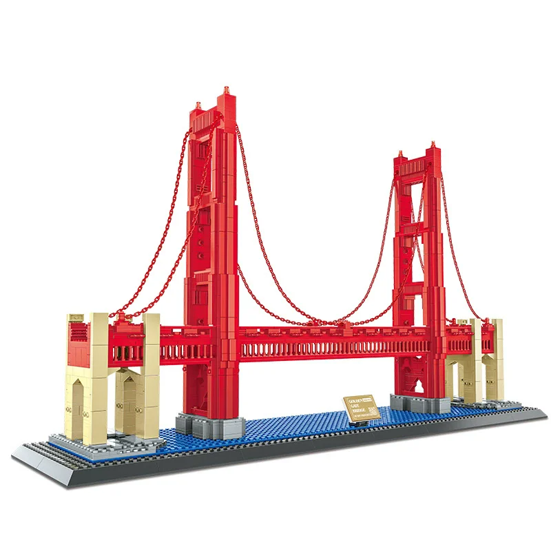 American Landmark 1977PCS San Francisco Golden Gate Bridge Building Blocks Model Decoration Gift Toy Wange Toys
American Landmark 1977PCS San Francisco Golden Gate Bridge Building Blocks Model Decoration Gift Toy Wange Toys