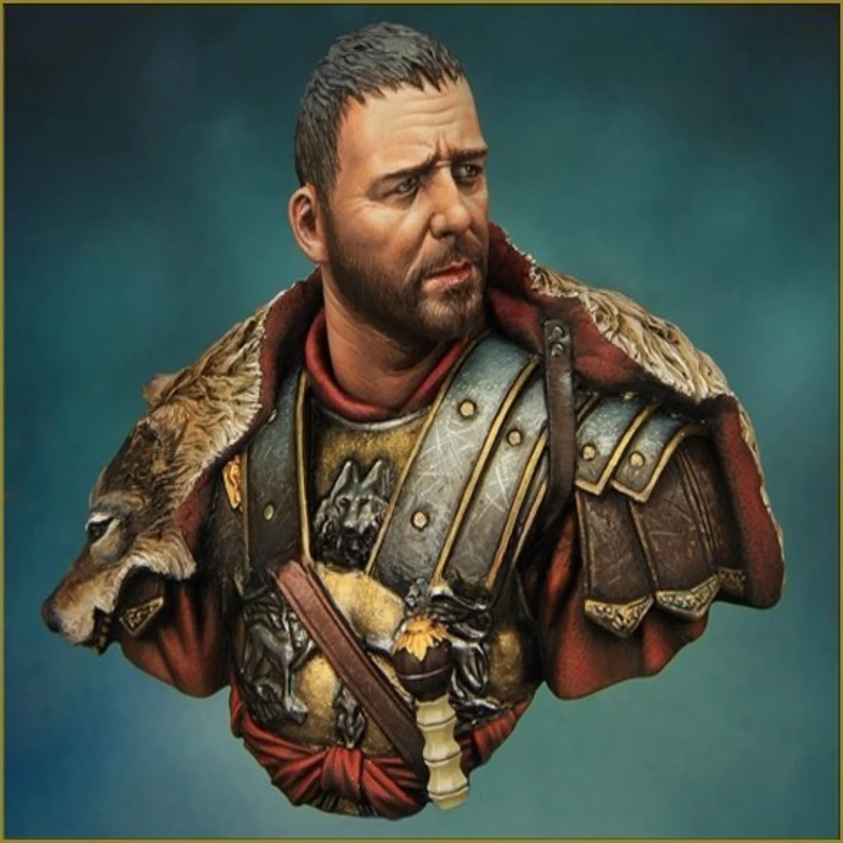 1/10 scale resin figurine of a half-length portrait of a holy knight. Unassembled and unpainted DIY kit. 1045X
1/10 scale resin figurine of a half-length portrait of a holy knight. Unassembled and unpainted DIY kit. 1045X