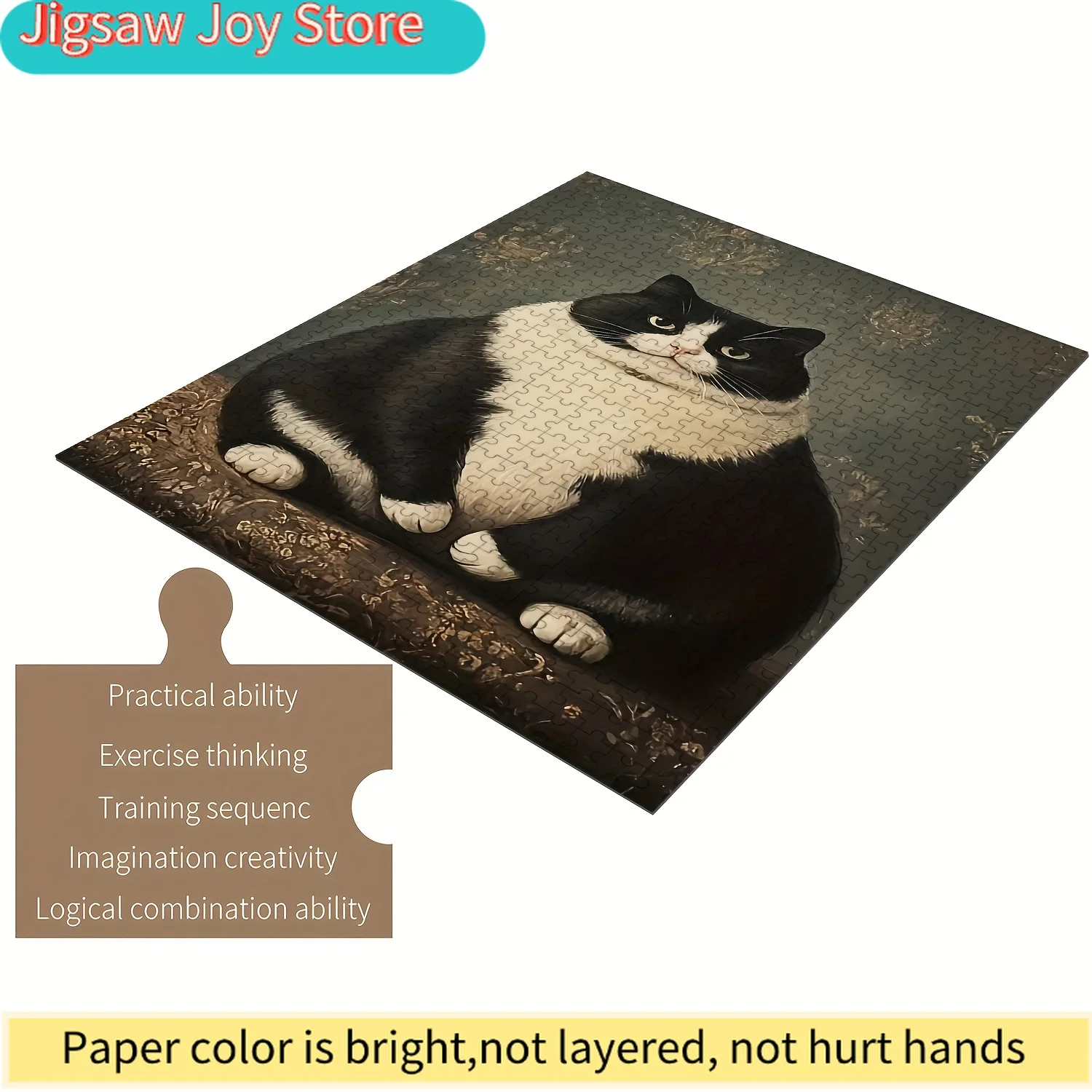 Jigsaw Puzzle for & Families - Charming Fat Cat Victoria, Easy to Assemble, Perfect Fit Wood Craft Supplies
Jigsaw Puzzle for & Families - Charming Fat Cat Victoria, Easy to Assemble, Perfect Fit Wood Craft Supplies