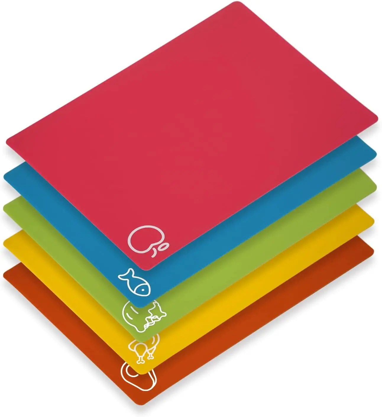 5-Piece Flexible Cutting Board Set, BPA-Free Non-Slip Mats for Meat and Vegetables, Easy Clean Kitchen Accessory
5-Piece Flexible Cutting Board Set, BPA-Free Non-Slip Mats for Meat and Vegetables, Easy Clean Kitchen Accessory