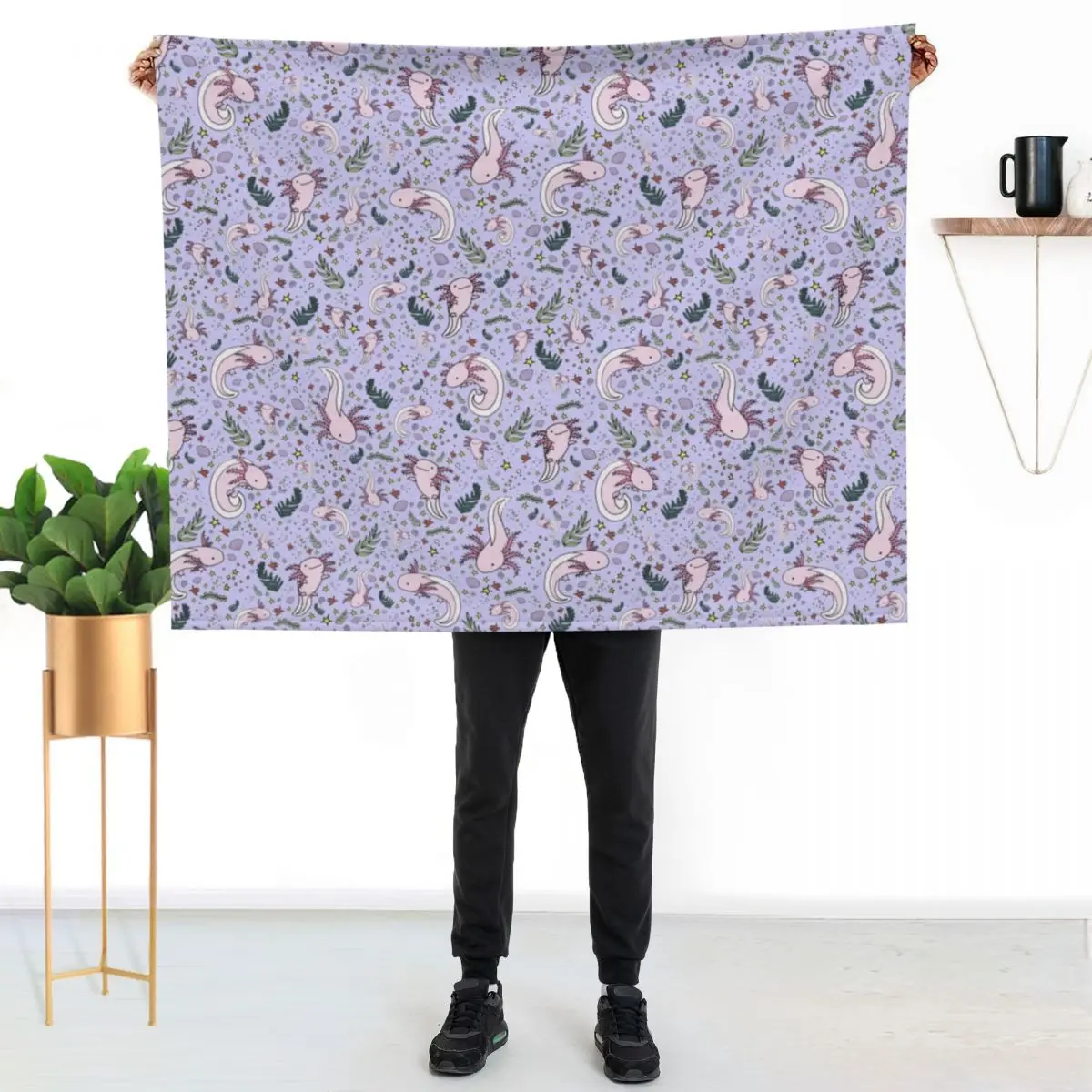 Axolotls in Purple Throw Blanket Easy Care Comfortable Blanket for Couch
Axolotls in Purple Throw Blanket Easy Care Comfortable Blanket for Couch