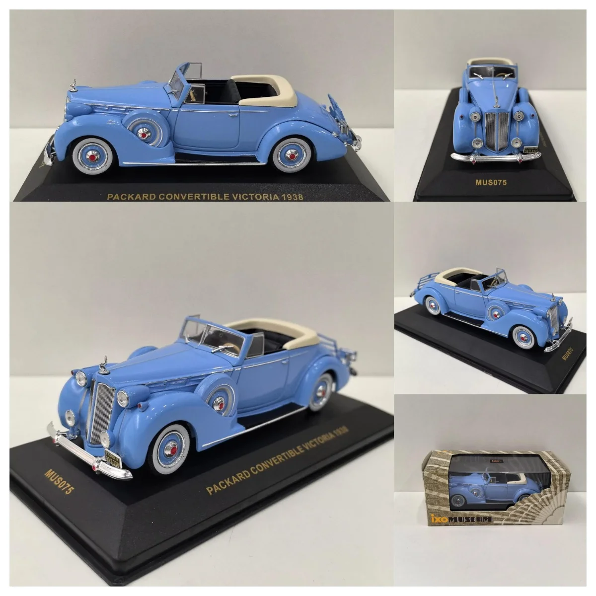 Paint Surface Defects IXO Diecast 1/43 Scale PACKARD CONVERTIBLE VICTORIA 1938 Vintage Car 25 Alloy Car Model
Paint Surface Defects IXO Diecast 1/43 Scale PACKARD CONVERTIBLE VICTORIA 1938 Vintage Car 25 Alloy Car Model