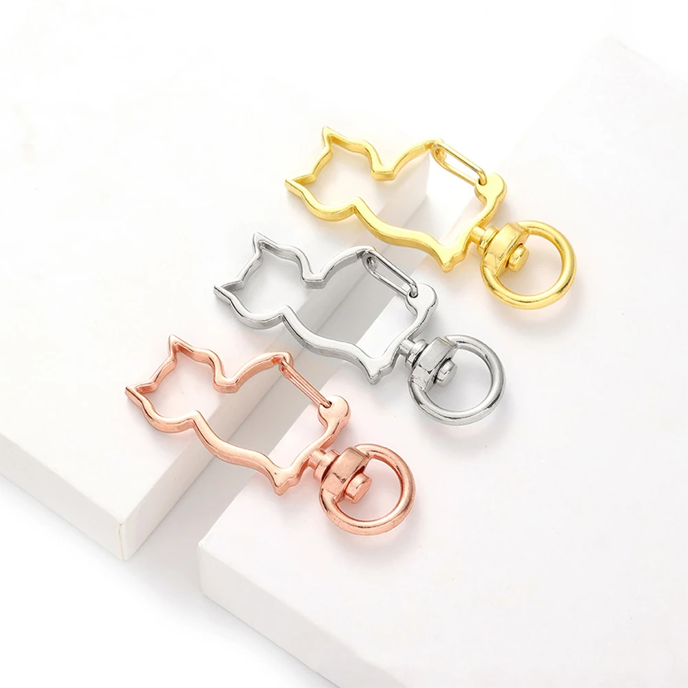 20pcs Cat Head Buckle Keychain Clips Metal Spring Snap Hooks Durable Alloy DIY Jewelry Supplies Replacement Parts
20pcs Cat Head Buckle Keychain Clips Metal Spring Snap Hooks Durable Alloy DIY Jewelry Supplies Replacement Parts