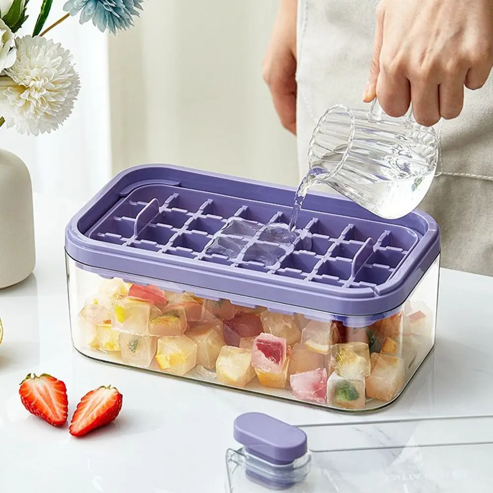 32/64 Grid Ice Cube Maker Box with Scoop Press-Type lce Storage Box Easy Release Reusable Ice Cube Molds Chilling Drinks
32/64 Grid Ice Cube Maker Box with Scoop Press-Type lce Storage Box Easy Release Reusable Ice Cube Molds Chilling Drinks