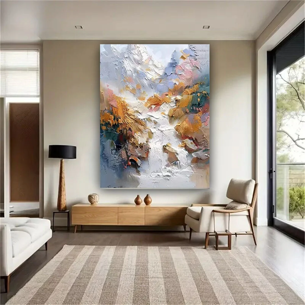 100% hand drawn texture abstract oil painting original wall painting home living room decoration paint interior aesthetics
100% hand drawn texture abstract oil painting original wall painting home living room decoration paint interior aesthetics