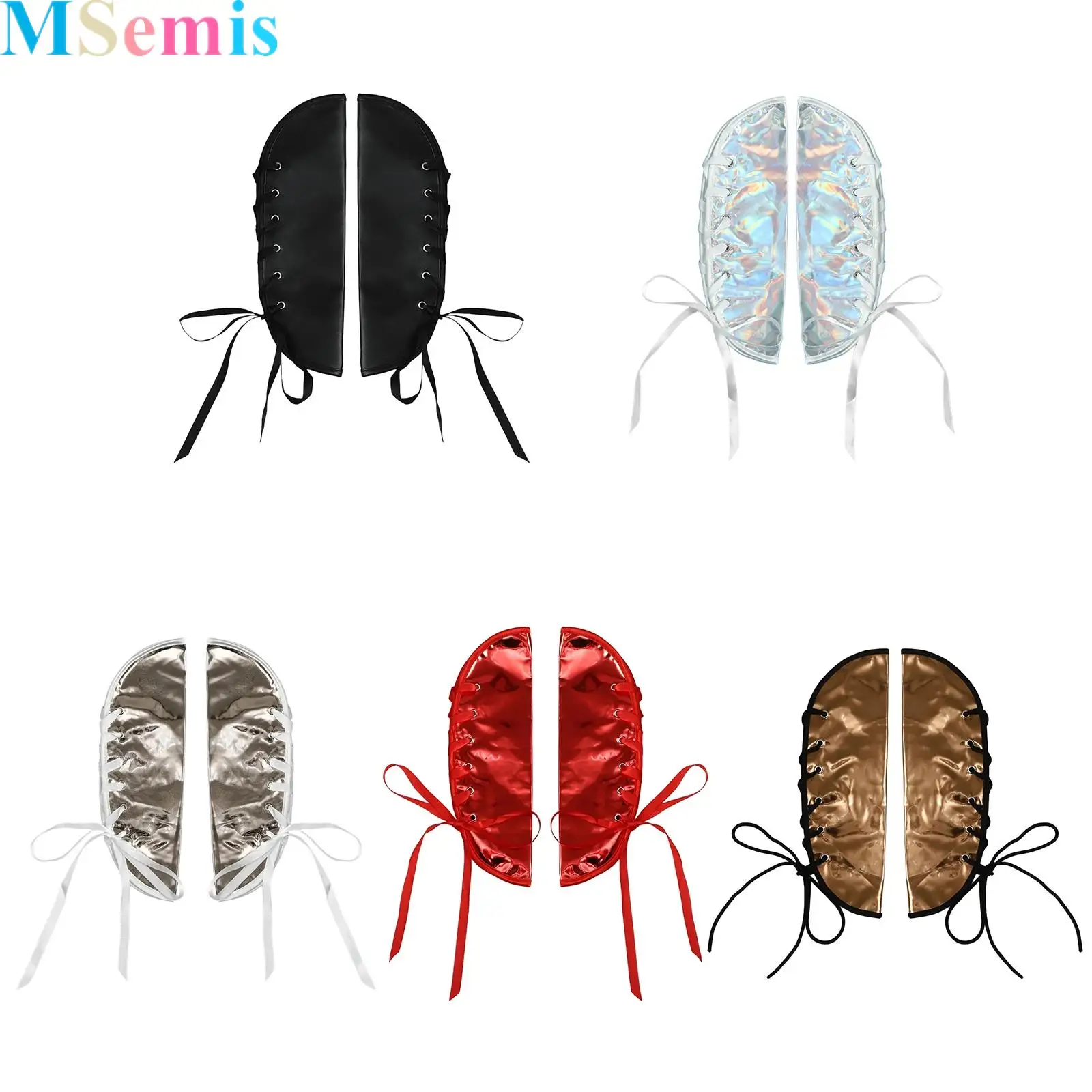 1 Pair Punk Armor Arm Cover Faux Leather Metallic Gloss Cross Tie-Up Style Arm Cover for Halloween Cosplay Parties
1 Pair Punk Armor Arm Cover Faux Leather Metallic Gloss Cross Tie-Up Style Arm Cover for Halloween Cosplay Parties