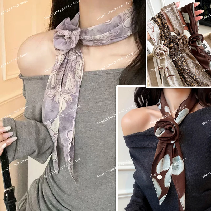 2026 New Vintage Rose Floral Pull-through Scarf Spring Summer Women's Luxury Shirt Jacket Office Leisure Decoration Fashion Gift
2026 New Vintage Rose Floral Pull-through Scarf Spring Summer Women's Luxury Shirt Jacket Office Leisure Decoration Fashion Gift