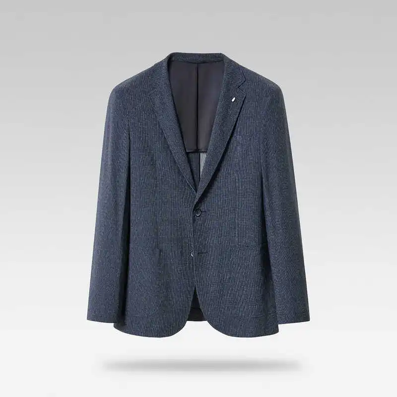 Мужской повседневный летний легкий эластичный костюм с узором, простой в уходе, для отдыха, весна 2024, приталенный крой, на двух пуговицах, с длинным рукавом
Мужской повседневный летний легкий эластичный костюм с узором, простой в уходе, для отдыха, весна 2024, приталенный крой, на двух пуговицах, с длинным рукавом