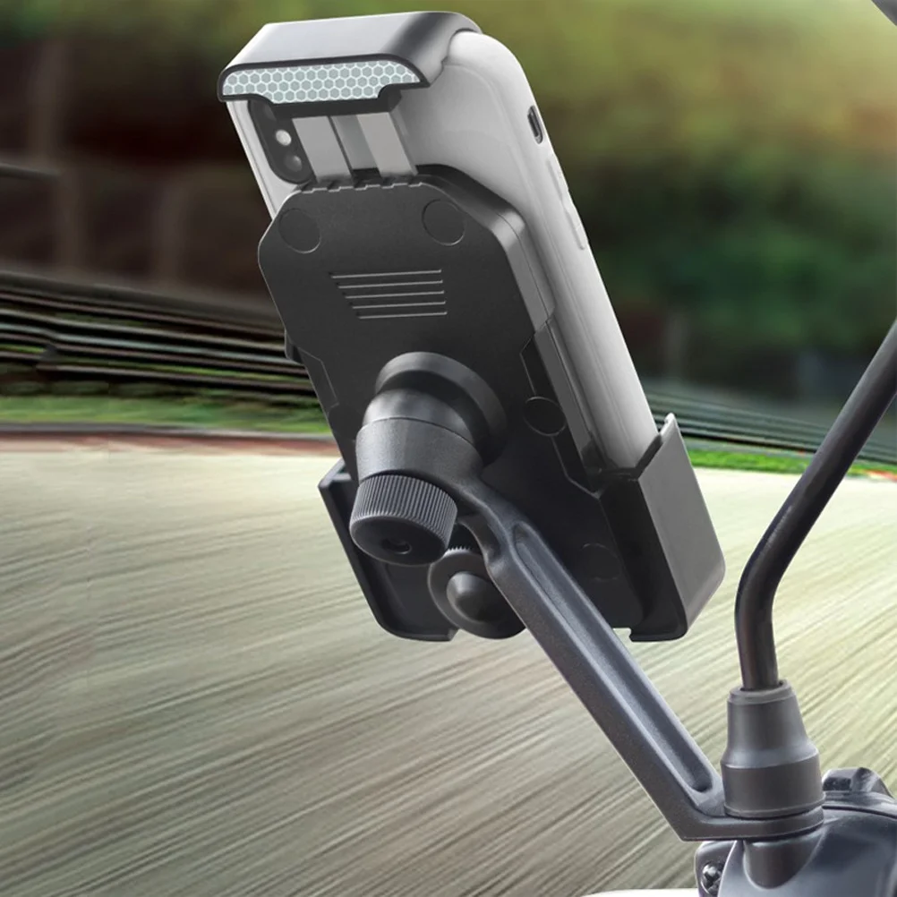 Cycling Phone Holder Black Stand for Bike Motorcycle Scooter Rearview Mirror Cell Mount ABS Rotatable Easy Adjustment Stable
Cycling Phone Holder Black Stand for Bike Motorcycle Scooter Rearview Mirror Cell Mount ABS Rotatable Easy Adjustment Stable