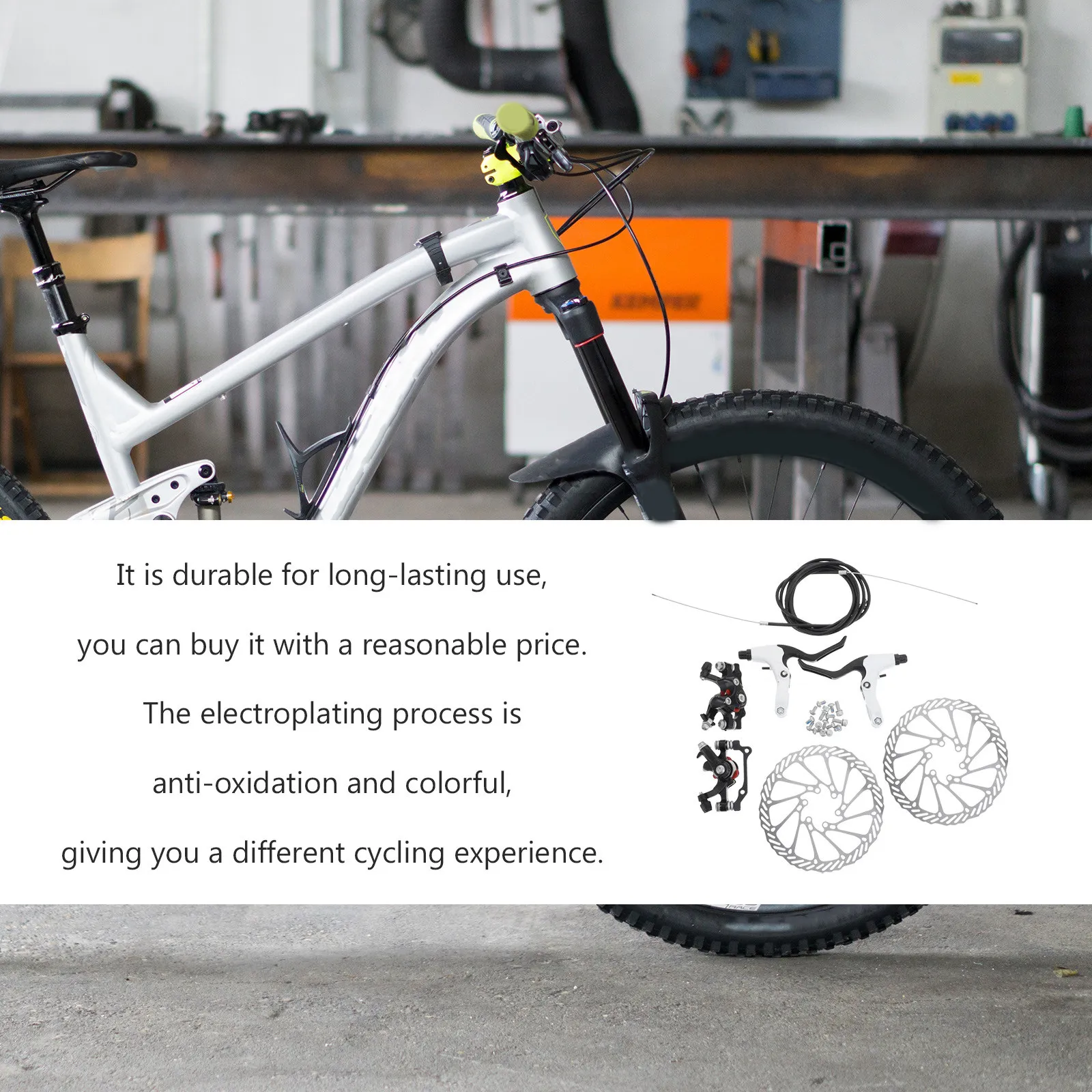 1Set Bicycle Disc Brake Rotor for Mountain Bike Electroplated Surface Anti-Oxidation Long-Lasting Durability Lightweight Hollow
1Set Bicycle Disc Brake Rotor for Mountain Bike Electroplated Surface Anti-Oxidation Long-Lasting Durability Lightweight Hollow