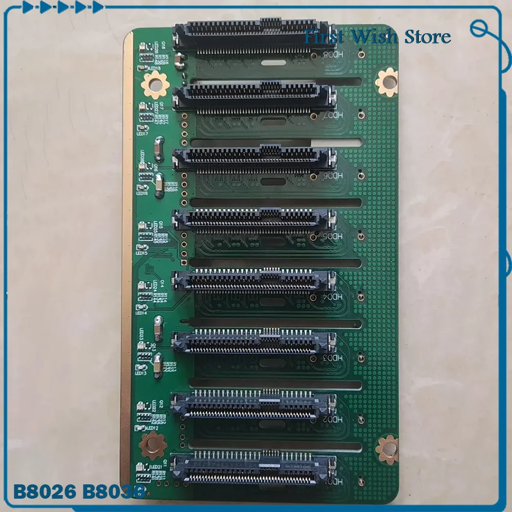 Eight-drive U2 hard drive backplane B8026 B8036
Eight-drive U2 hard drive backplane B8026 B8036