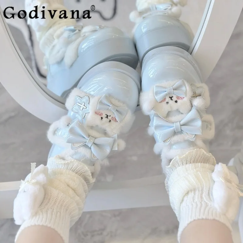 Sweet Cute Doll Feel Girl Winter Fleece-Lined Single Shoes Daily Versatile Japanese Original Lolita Warm Mary Jane Single Shoes
Sweet Cute Doll Feel Girl Winter Fleece-Lined Single Shoes Daily Versatile Japanese Original Lolita Warm Mary Jane Single Shoes