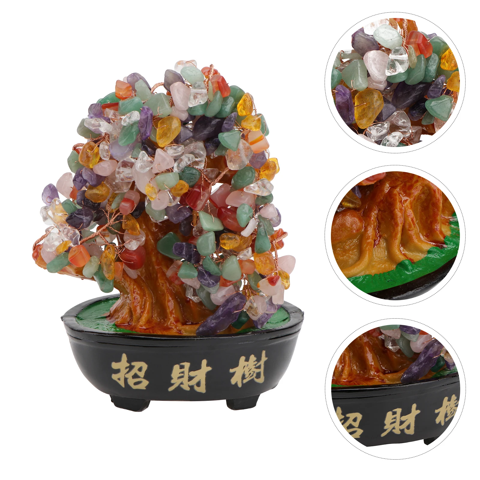 Crystal Lucky Tree High Quality Resin Material Home Decor Money Tree Adornment Desktop Photo Prop Realistic Design Environmental
Crystal Lucky Tree High Quality Resin Material Home Decor Money Tree Adornment Desktop Photo Prop Realistic Design Environmental