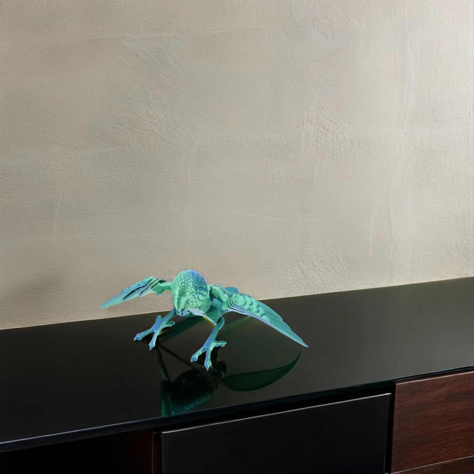 3D Printed Parrot Realistic Bird with Movable Wings Flexible Sculpture for Kids Home Office Decor Articulated Bird Figure
3D Printed Parrot Realistic Bird with Movable Wings Flexible Sculpture for Kids Home Office Decor Articulated Bird Figure