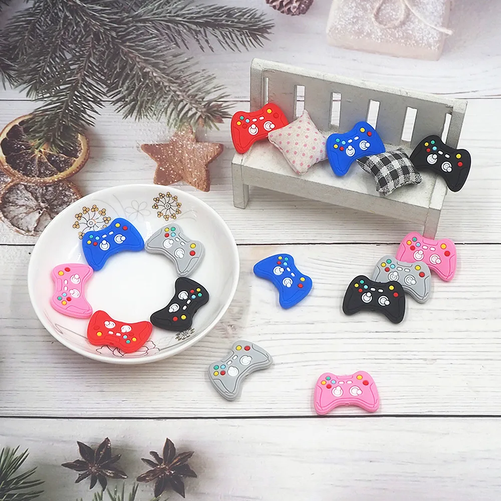 Chenkai 10PCS Game Controller Beads Silicone Charms Focal Beads For Beadable Pen Character Beads For DIY Pacifier Dummy Chain
Chenkai 10PCS Game Controller Beads Silicone Charms Focal Beads For Beadable Pen Character Beads For DIY Pacifier Dummy Chain