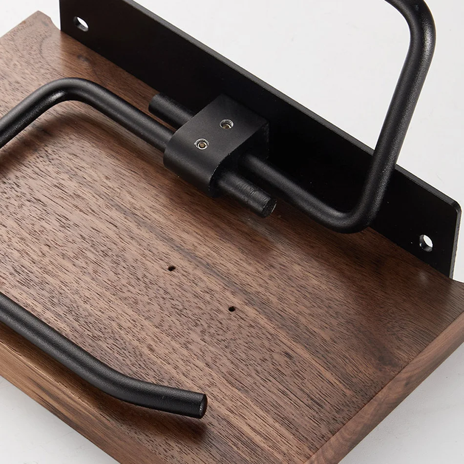 Wood Paper Holder with Shelf Aluminum Black Wall Mounted Kitchen Bathroom Double Toilet Paper Towel Rack Tissue Hanging Holder
Wood Paper Holder with Shelf Aluminum Black Wall Mounted Kitchen Bathroom Double Toilet Paper Towel Rack Tissue Hanging Holder