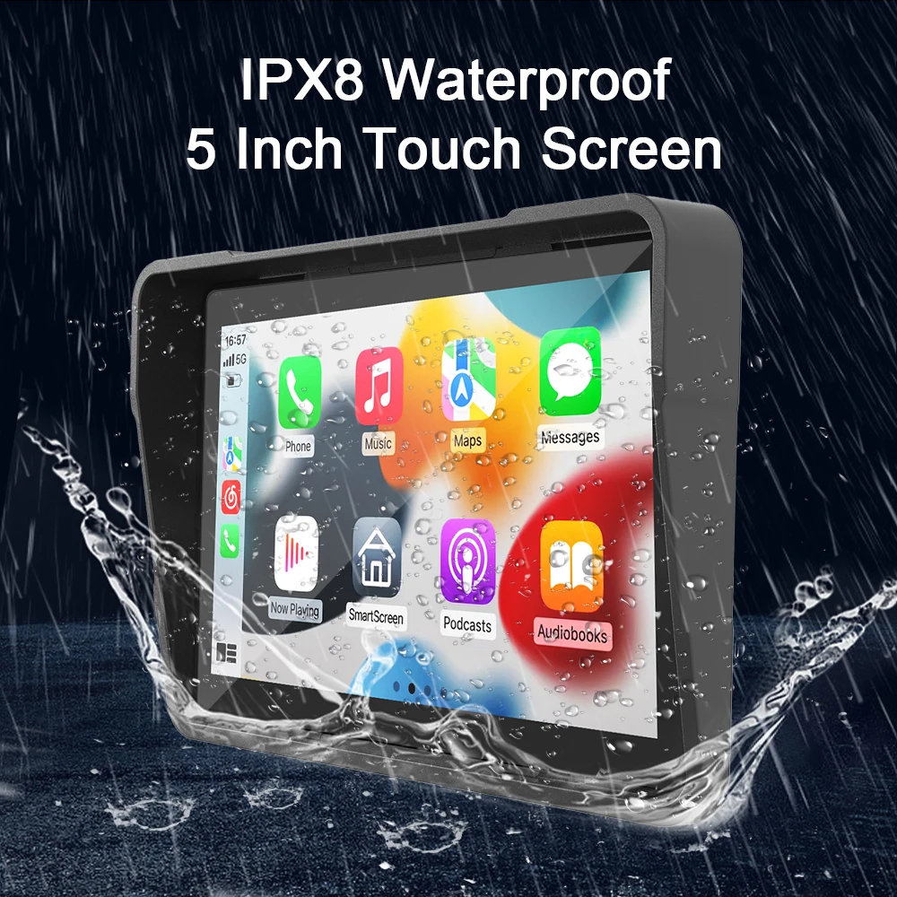 5 inch Wireless CarPlay Moto Android Auto GPS Motorcycle Navigation Portable Digital Motorcycle Dashboard Display Screen
5 inch Wireless CarPlay Moto Android Auto GPS Motorcycle Navigation Portable Digital Motorcycle Dashboard Display Screen