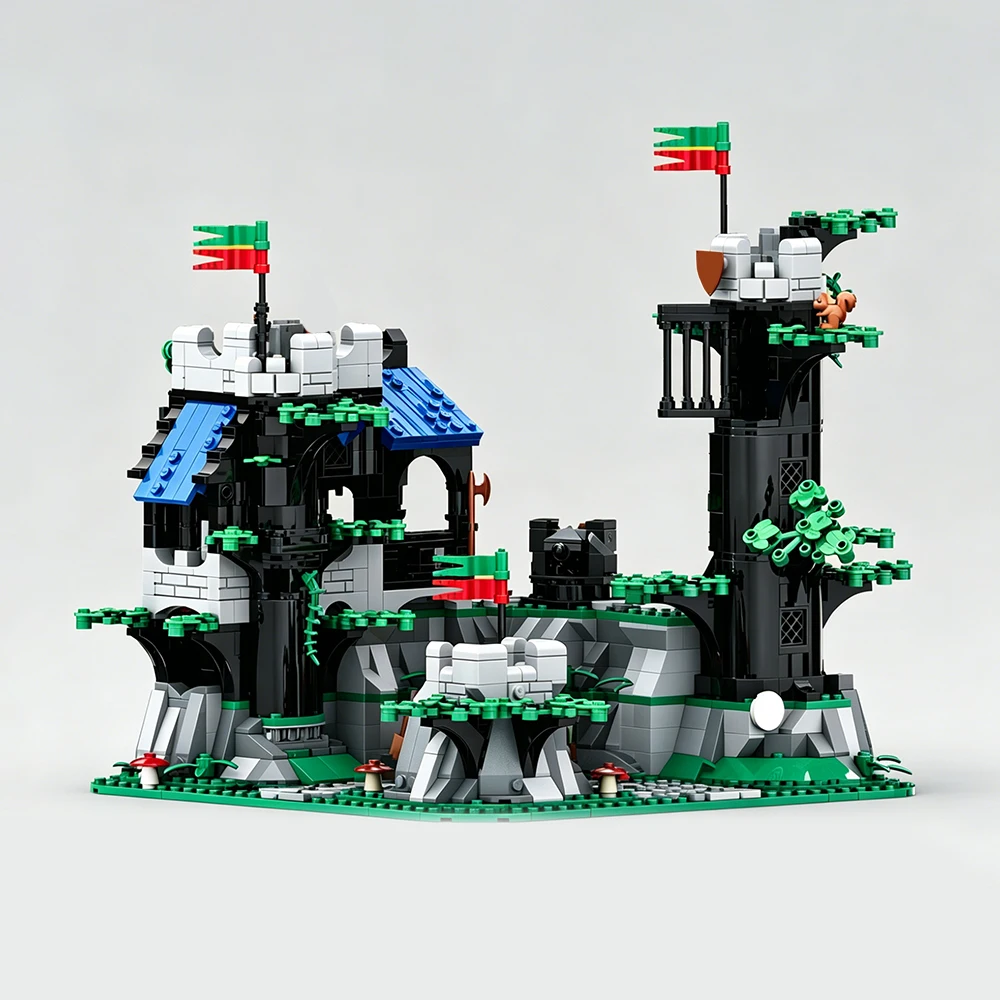 MOC Forest Castle Series Dark Fortress Remastered Model Building Blocks DIY Modular Building Assembly Toy Boy Birthday Gift Set
MOC Forest Castle Series Dark Fortress Remastered Model Building Blocks DIY Modular Building Assembly Toy Boy Birthday Gift Set