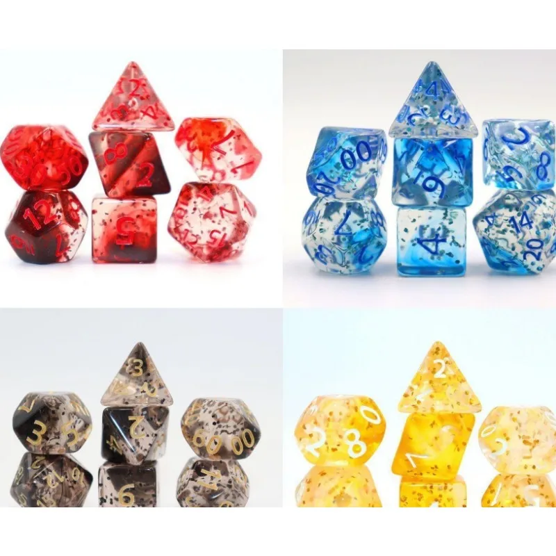 Polyhedral Dice Set 7 Pcs for DND RPG Tabletop Game 20 Sided Multi Sided Numbered Role Playing Dice Entertainment Tool
Polyhedral Dice Set 7 Pcs for DND RPG Tabletop Game 20 Sided Multi Sided Numbered Role Playing Dice Entertainment Tool