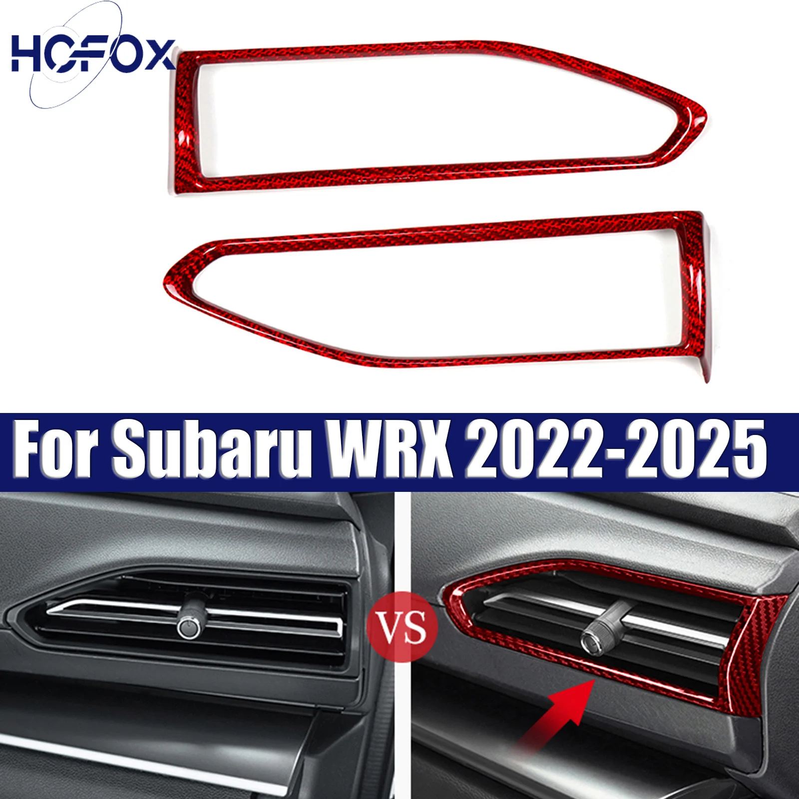 For Subaru WRX 2022-2025 Dashboard Side Air Condition Vent Cover Real Carbon Fiber
For Subaru WRX 2022-2025 Dashboard Side Air Condition Vent Cover Real Carbon Fiber