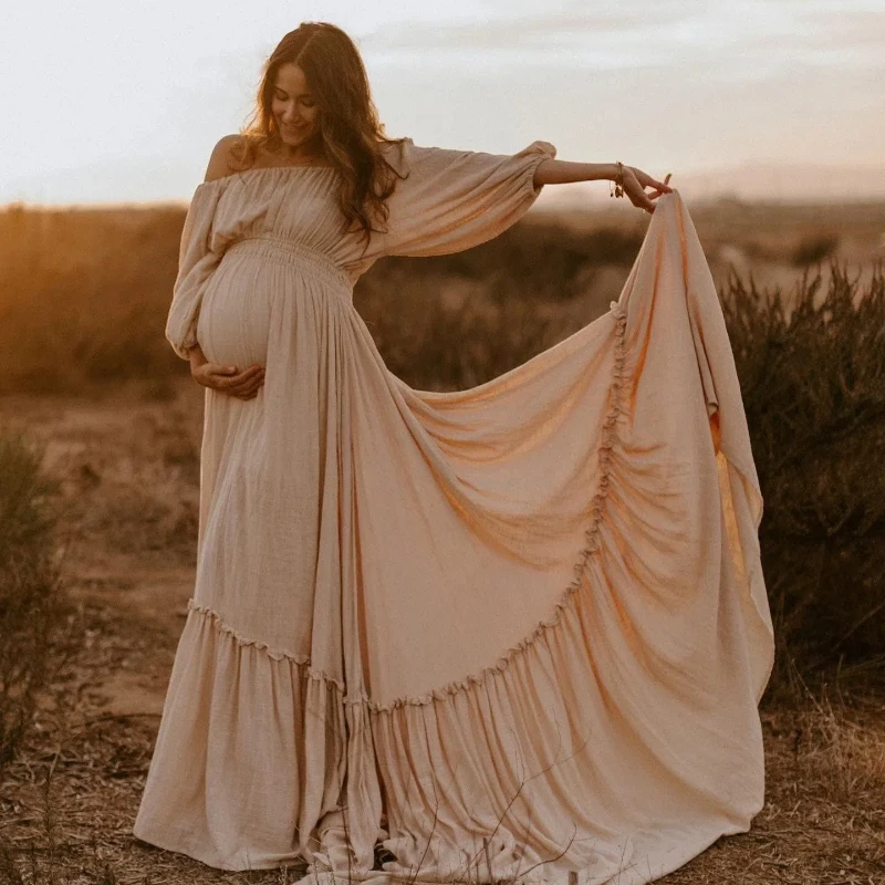 Maternity Photoshoot Dress Boho Vintage Ruffle Right Up Dress Pregnant Woman Photography Props Gown Maternity Session
Maternity Photoshoot Dress Boho Vintage Ruffle Right Up Dress Pregnant Woman Photography Props Gown Maternity Session