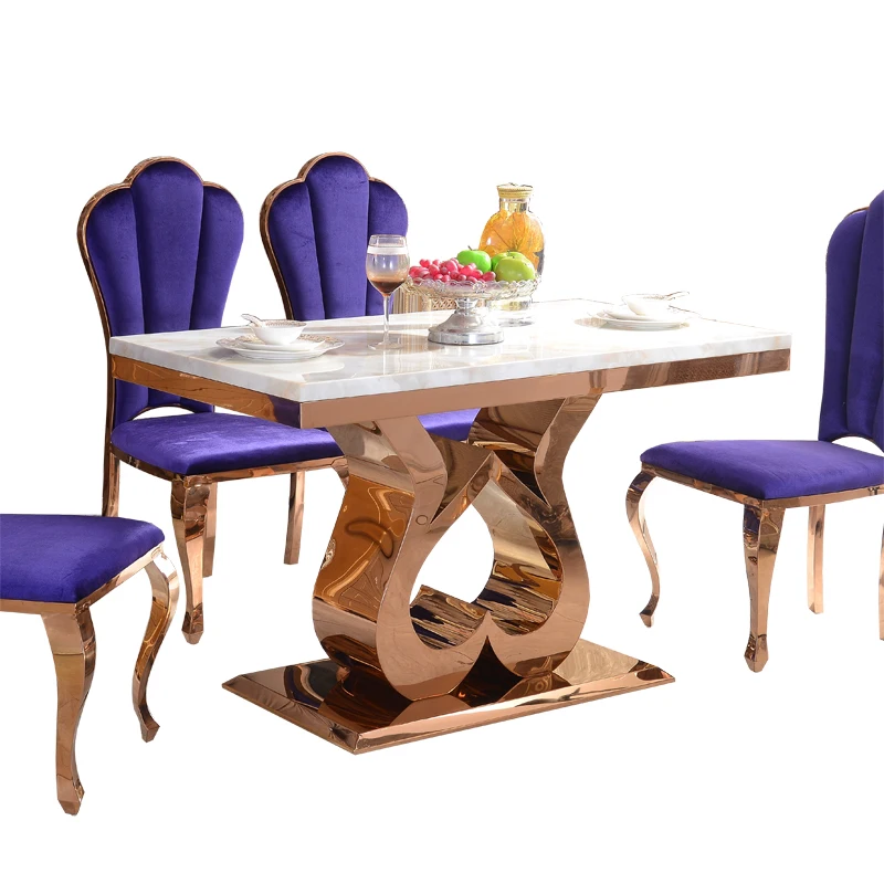 Modern simple stainless steel dining table and chair combination, marble small apartment dining table, tempered glass rectangula
Modern simple stainless steel dining table and chair combination, marble small apartment dining table, tempered glass rectangula