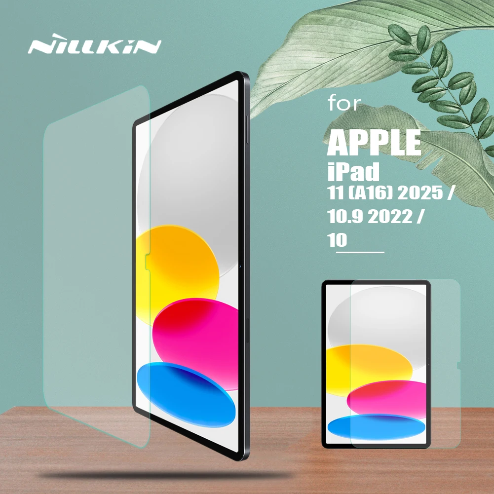 for Apple iPad 10 / 10.9 2022 Nillkin Tempered Glass H+ Anti-explosion Ultra Clear Screen Protector For iPad 11 (A16) 2025
for Apple iPad 10 / 10.9 2022 Nillkin Tempered Glass H+ Anti-explosion Ultra Clear Screen Protector For iPad 11 (A16) 2025
