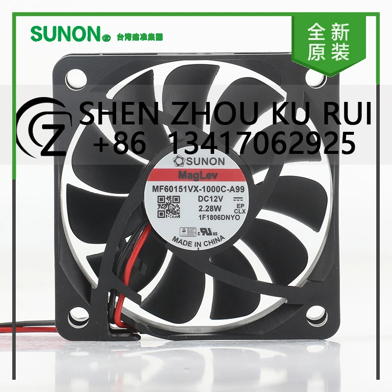 New original Sunon 5V 24V 48V DC 12V 2.28W AC EC 6015 60X60X15MM 6CM maglev frequency converter MF60151VX-1000C-A99 cooling fan
New original Sunon 5V 24V 48V DC 12V 2.28W AC EC 6015 60X60X15MM 6CM maglev frequency converter MF60151VX-1000C-A99 cooling fan