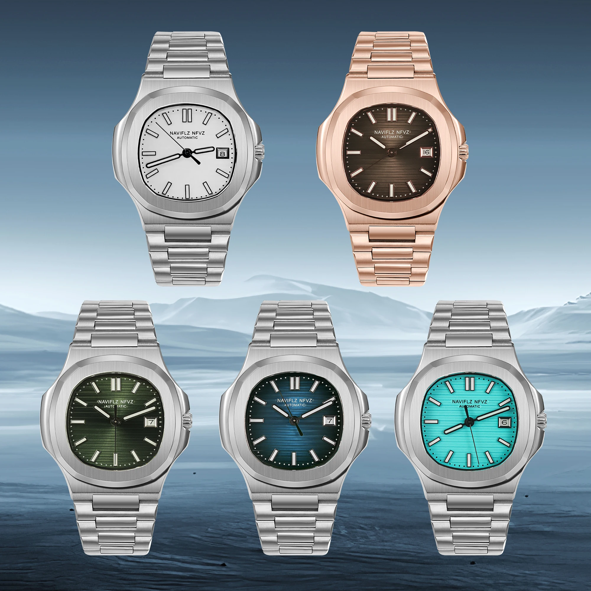 New NAVIFLZ NFVZ 40MM Quartz Wristwatches Sapphire Crystal Super Slim White Sport Watch 50M Waterproof Stainless Watch For Men
New NAVIFLZ NFVZ 40MM Quartz Wristwatches Sapphire Crystal Super Slim White Sport Watch 50M Waterproof Stainless Watch For Men