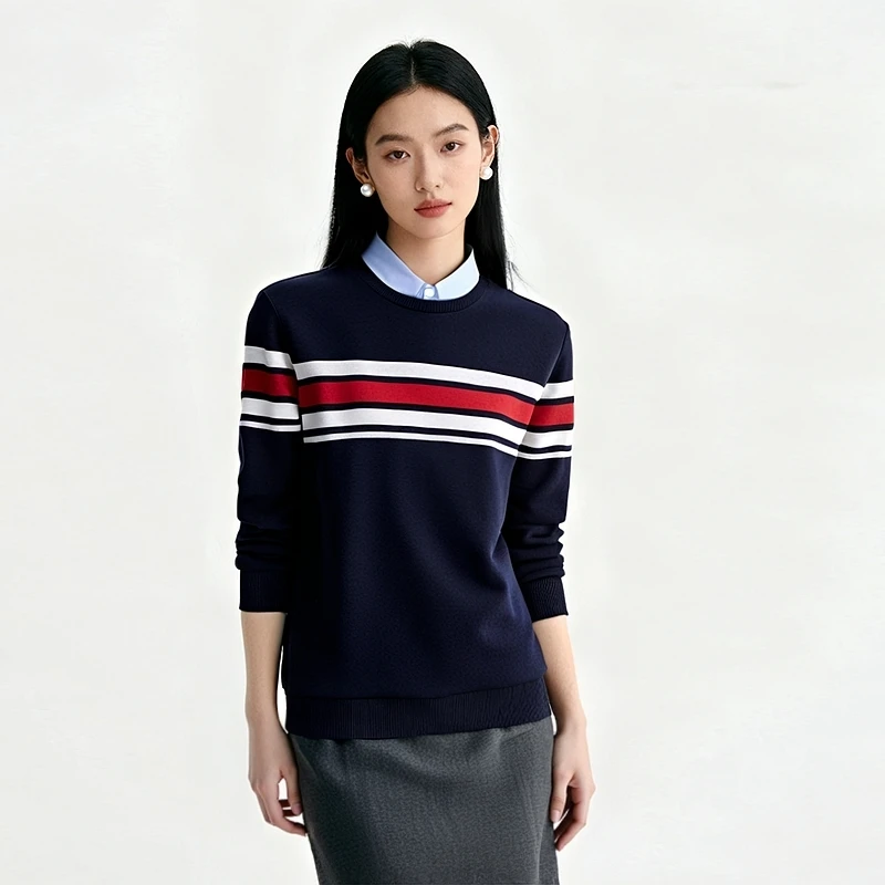 Женский вязаный топ Homesi на осень-зиму с полосатым узором, на флисовой подкладке, с двойным воротником, имитация двухслойности, теплый, с длинными рукавами
Женский вязаный топ Homesi на осень-зиму с полосатым узором, на флисовой подкладке, с двойным воротником, имитация двухслойности, теплый, с длинными рукавами