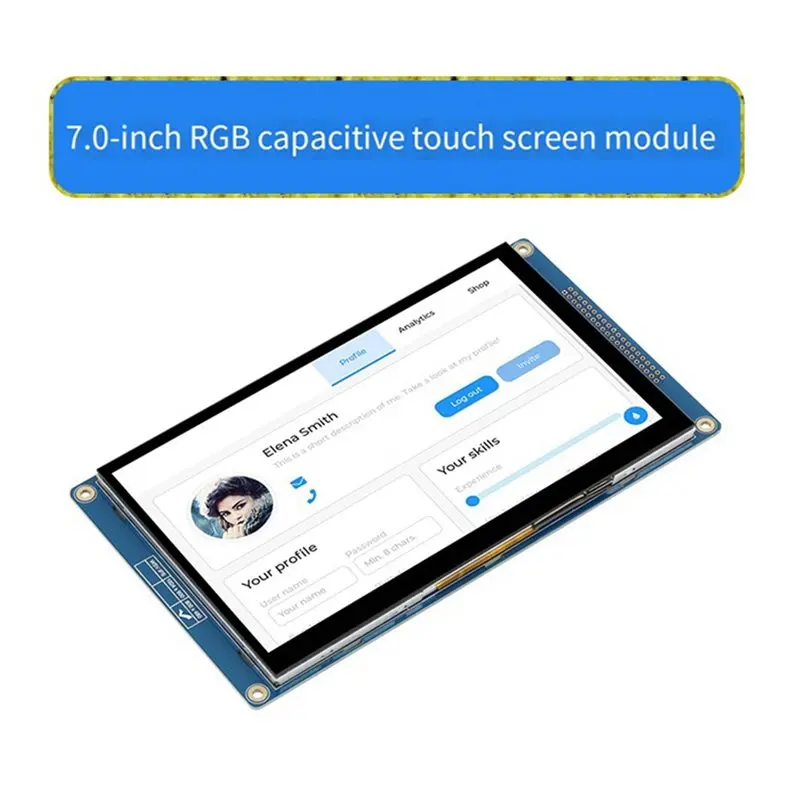 A13E-7 Inch 800X480 TFT LCD Development Board WIFI Bluetooth LVGL Display Module FT5446 Capacitive Touch Smart Display
A13E-7 Inch 800X480 TFT LCD Development Board WIFI Bluetooth LVGL Display Module FT5446 Capacitive Touch Smart Display