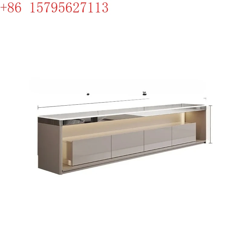 TQH floor-to-ceiling TV cabinet Italian light luxury high-end villa living room home modern simple coffee table combination
TQH floor-to-ceiling TV cabinet Italian light luxury high-end villa living room home modern simple coffee table combination